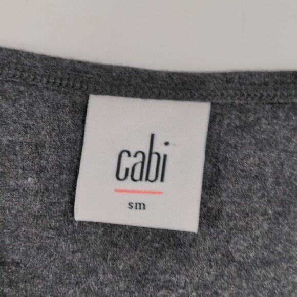 CAbi #5070 Charcoal Gray Asymmetrical Tank size Small - Picture 5 of 8